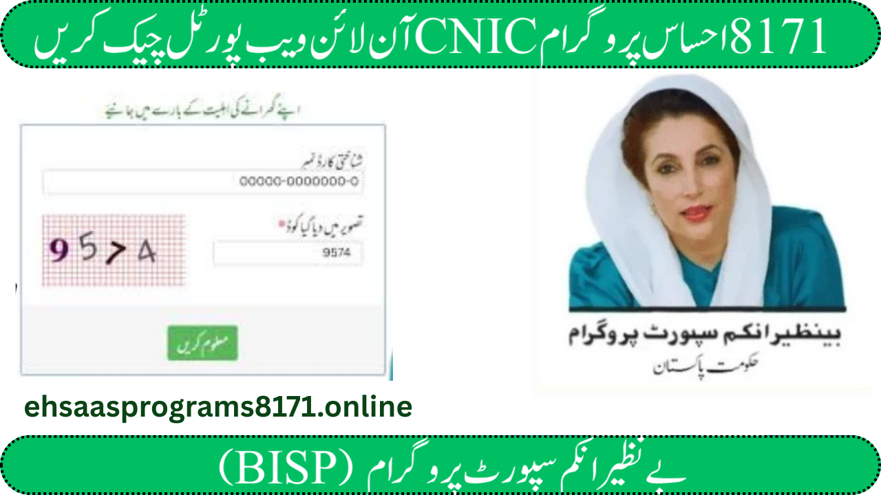 8171 Ehsaas Program Check CNIC Online Web Portal Guide